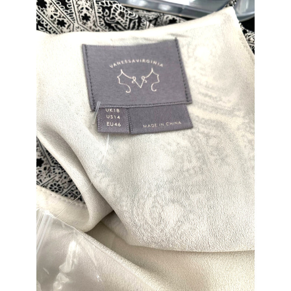 Maxi Vanessa Virginia Anthropology Viscose Rayon Maxi Dress Size 14 - Picture 7 of 8